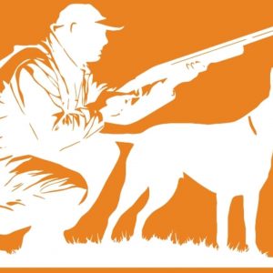 Pegatinas Personalizadas Troqueladas Sin Fondo – Cazador con Su Perro – Vinilo Adhesivo Resistente al Agua – Diseño Único para Móviles, Portátiles y Más