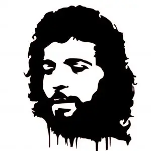 Pegatina Personalizada Estilo Flamenco – Vinilo Troquelado sin Fondo – Adhesivo Resistente para Coche, Moto, Portátil o Botella – Diseño Homenaje Ícono Musical