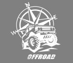 Vinilo, Adhesivo, Pegatinas, Off Road, Rosa de los Vientos, Stickers, Todoterreno, Furgoneta, 4x4, Aventura