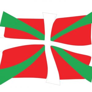 Pegatina Ikurriña – Bandera Vasca Adhesiva en Vinilo | Sticker Euskadi para Coche, Moto, Carpeta, Portátil | Resistente Agua y Exterior | Diseño Moderno y Original