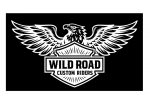 Pegatina Vinilo Troquelado Águila Biker sin Fondo – Wild Road Custom Riders, Vinilo Metamark 4, Resistente UV y Agua, para Moto, Auto, Casco