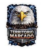 Pegatina Águila Territorio Marcado – Vinilo Adhesivo Exterior Impermeable para Coche 4x4 Todoterreno Camioneta Moto – Sticker Agresivo Resistente Agua Sol