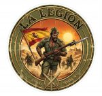 Pegatina La Legion Española Avance al Combate 1920 - Sticker Militar Vintage Vinilo Premium Impermeable Die-Cut Coche Moto Casco - Regalo Legionario