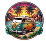 Pegatina Furgoneta Camper – Vinilo Imprimible a Color – Tintas Ecosolventes – Adhesivo Impermeable para Campervan, Portátil, Coche o Tabla – Estilo Van Life