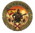 Pegatina La Legion Española Cruz de Borgoña 1920 - Sticker Militar Vintage Vinilo Premium Impermeable Die-Cut Coche Moto Casco - Regalo Legionario