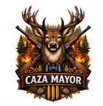 Pegatina Caza Mayor Ciervo con Rifles y Fuego – Vinilo Adhesivo Exterior Impermeable para Coche 4x4 Todoterreno Moto Caravana – Sticker Cazador Resistente Agua Sol – Decoración Hunter