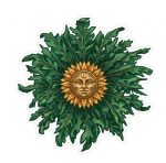 Pegatina Flor del Sol Vasca Simbolo Proteccion Hogar - Sticker Flor Dorada Euskadi Vinilo Premium Impermeable Die-Cut Coche Moto - Regalo Vasco