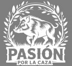 Pegatina Personalizada Caza de Jabalí – Vinilo Troquelado sin Fondo – Adhesivo Resistente para Coche, Moto, Arma o Portátil – Diseño de Cazador con Jabalí en Bosque