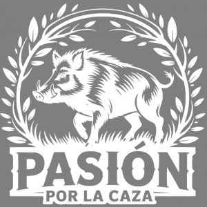 Pegatina Personalizada Caza de Jabalí – Vinilo Troquelado sin Fondo – Adhesivo Resistente para Coche, Moto, Arma o Portátil – Diseño de Cazador con Jabalí en Bosque