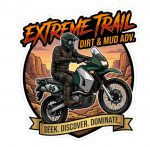 Pegatina Extreme Trail Dirt Mud Adventure Moto - Sticker Trail Off-Road Vinilo Premium Impermeable Die-Cut Coche Moto Casco - Regalo Piloto Trail
